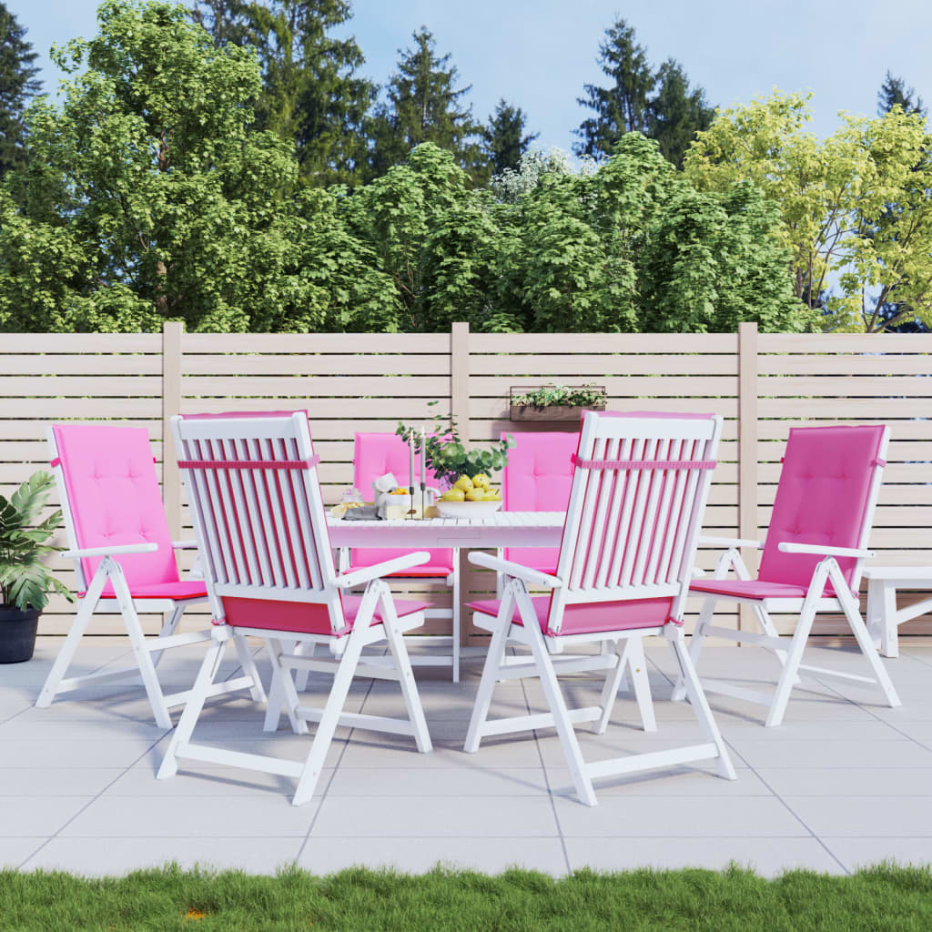 Vidaxl Chair cushions 6 sted back dust pink