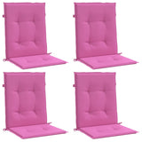 Vidaxl Chair cushions 4 pcs low back dust pink