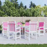 Vidaxl Chair cushions 6 pcs low back dust pink