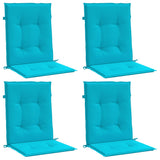 Vidaxl Chair cushions 4 pcs low back fabric turquoise