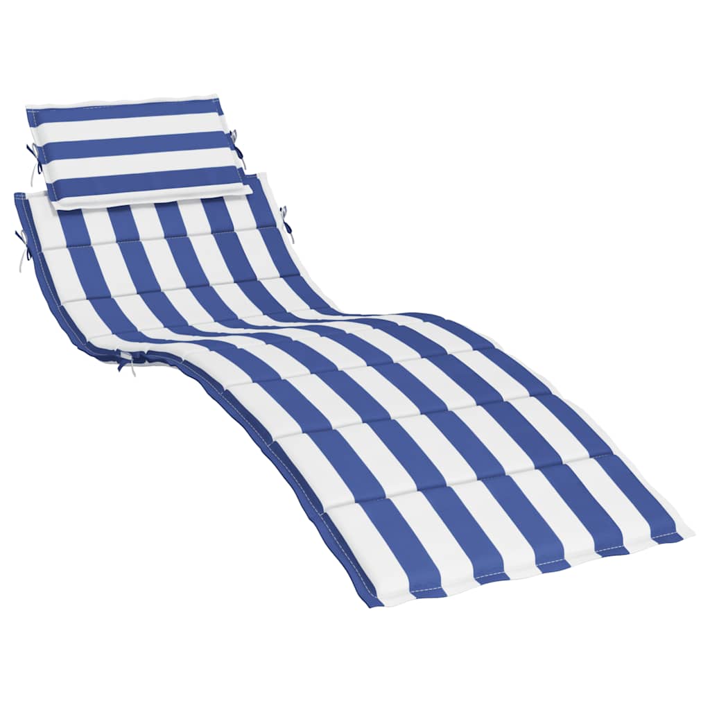 Vidaxl Lounge cushion striped Oxford fabric blue and white