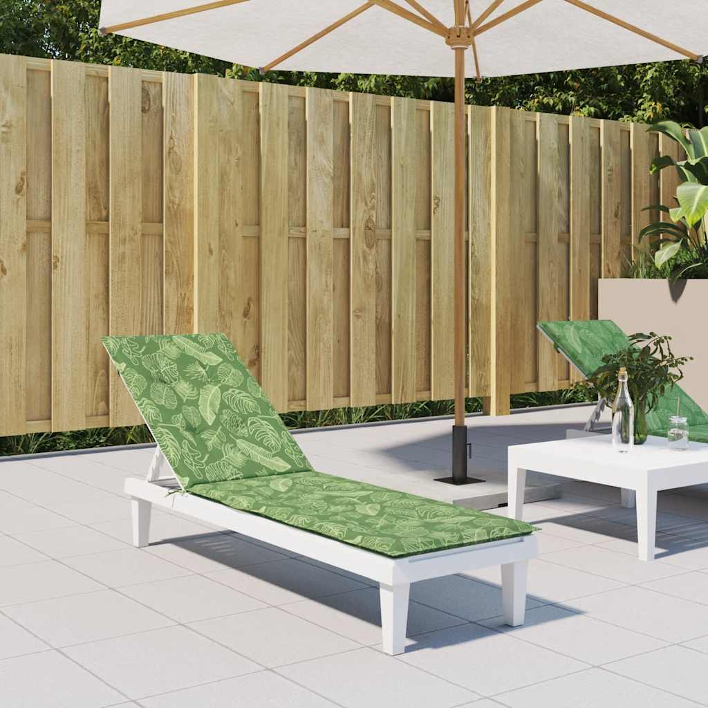 Vidaxl patio chair cushion leaf pattern Oxford fabric