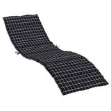 VidaXL lounger cushion window pattern Oxford fabric black