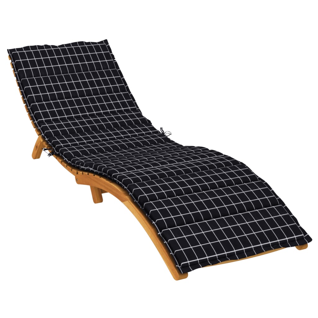 VidaXL lounger cushion window pattern Oxford fabric black