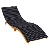 VidaXL lounger cushion window pattern Oxford fabric black