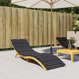 VidaXL lounger cushion window pattern Oxford fabric black