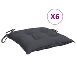 Vidaxl Chair cushions 6 pcs 40x40x7 cm Oxford fabric anthracite -colored