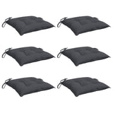 Vidaxl Chair cushions 6 pcs 40x40x7 cm Oxford fabric anthracite -colored