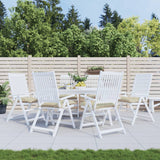 Polštáře židle Vidaxl 6 ks 40x40x7 cm oxford textilie beige