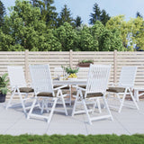 Polštáře židle Vidaxl 6 ks 40x40x7 cm oxford tkanina taupe