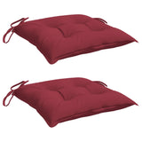 Polštáře židle Vidaxl 2 ks 40x40x7 cm Oxford Fabric Wine Red