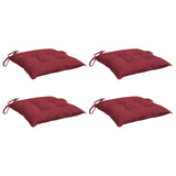 Polštáře židle Vidaxl 4 ks 40x40x7 cm Oxford Fabric víno červené