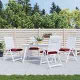 Polštáře židle Vidaxl 4 ks 40x40x7 cm Oxford Fabric víno červené