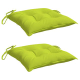 Vidaxl Stolpuder 2 stk 40x40x7 cm Oxford stof lysegrøn