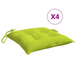 Polštáře židle Vidaxl 6 ks 40x40x7 cm Oxford tkanina čistá zelená