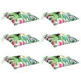 VIDAXL -Stuhlkissen 6 PCs 40x40x7 cm Fabric Multi -Colored