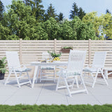 Polštáře židle Vidaxl 4 PCS vzorec listů 40x40x7 cm