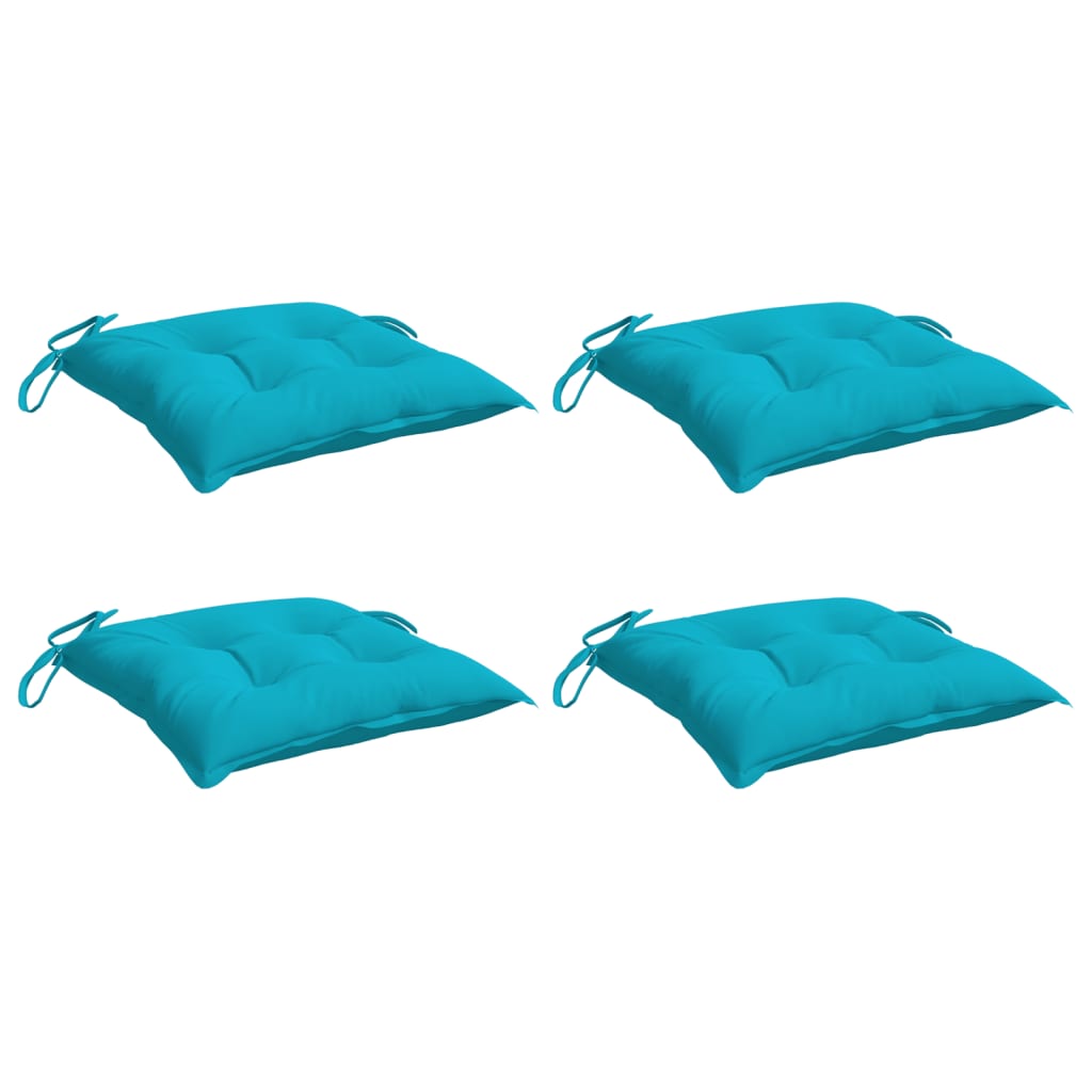 VidaXL chair cushions 4 pcs 40x40x7 cm fabric turquoise