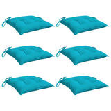 Vidaxl Chair cushions 6 pcs 40x40x7 cm fabric turquoise