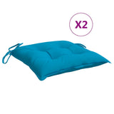 Cuscini da pallet Vidaxl 2 ST 50x50x7 cm tessuto oxford azzurro