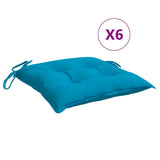 BIDAXL PALLET CUDIONS 6 ST 50X50X7 CM OXFORD FAURE LIGHT BLÅ