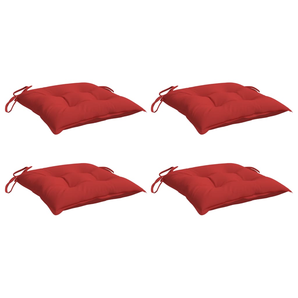 Vidaxl Pallet cushions 4 st 50x50x7 cm Oxford fabric red