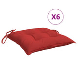 BIDAXL PALLET CUDIONS 6 ST 50X50X7 CM OXFORD TABGE RED