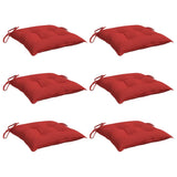 BIDAXL PALLET CUDIONS 6 ST 50X50X7 CM OXFORD TABGE RED