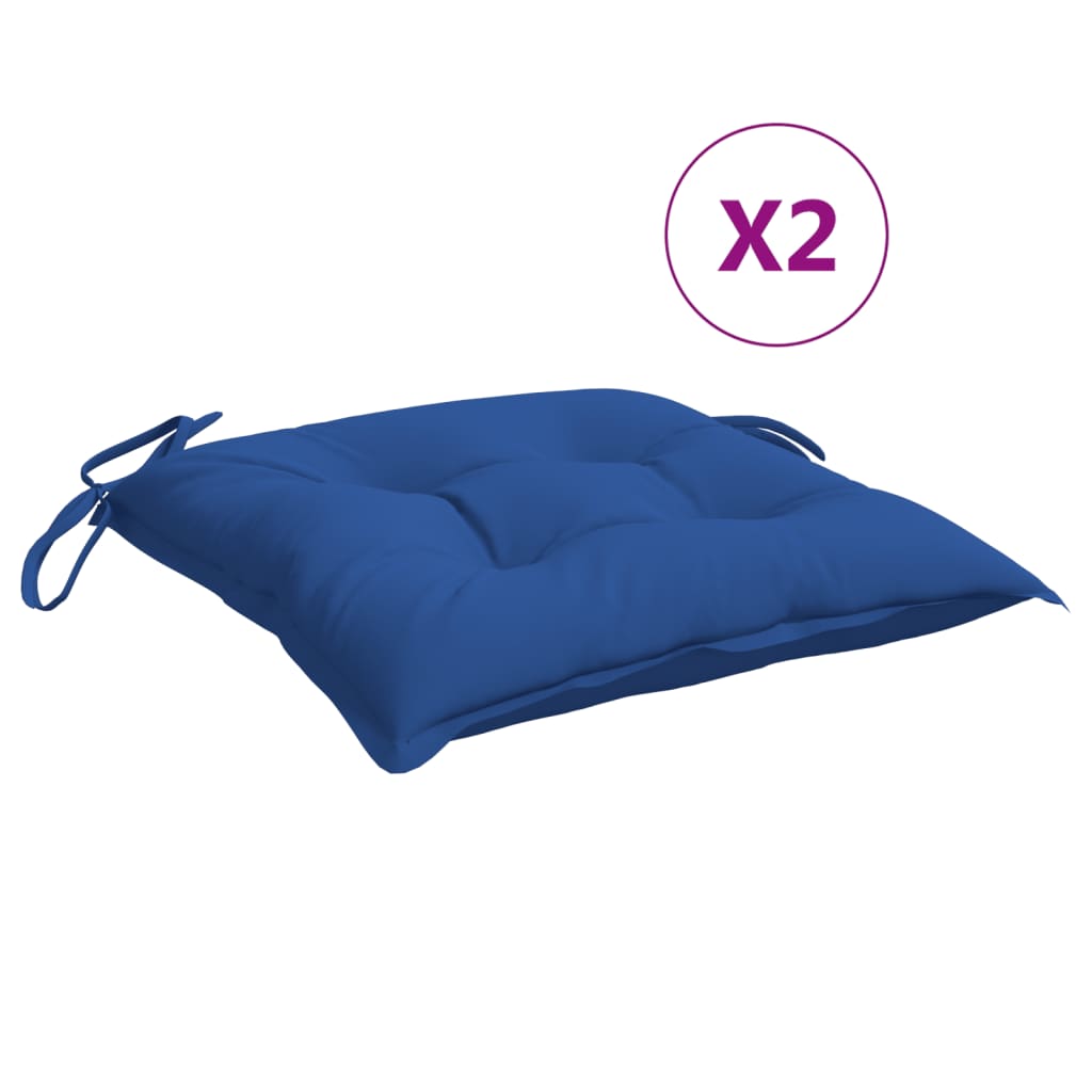 Vidaxl Pallet cushions 2 st 50x50x7 cm Oxford fabric blue
