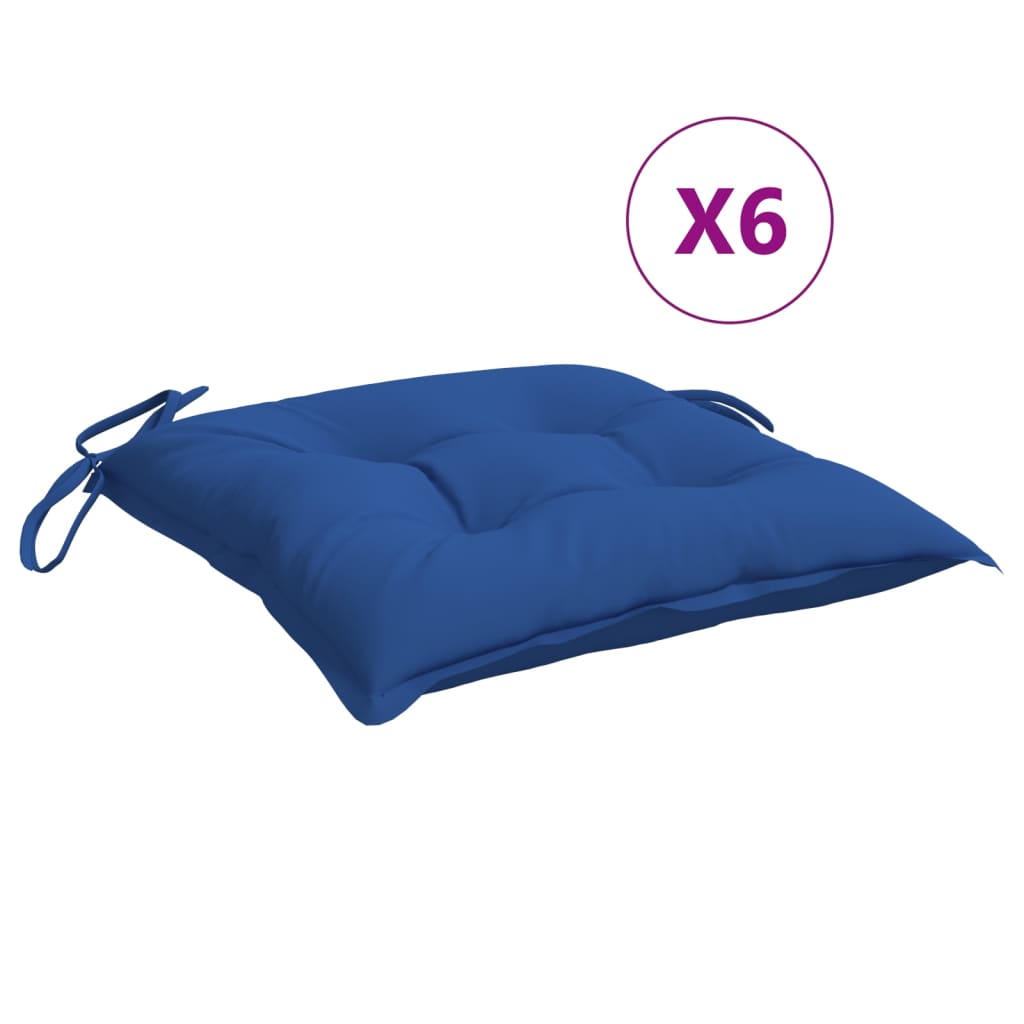 Vidaxl Pallet cushions 6 st 50x50x7 cm Oxford fabric blue