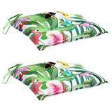 Polštáře židle Vidaxl 2 st 50x50x7 cm Fabric Multi -rozložený