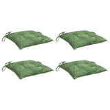 Polštáře židle Vidaxl 4 PCS vzorec listů 50x50x7 cm