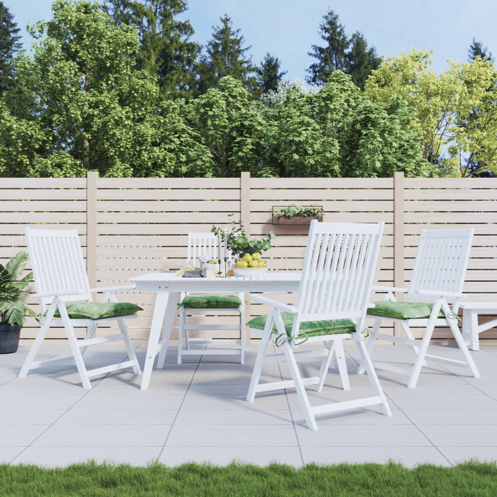 Polštáře židle Vidaxl 4 PCS vzorec listů 50x50x7 cm