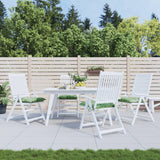 Polštáře židle Vidaxl 4 PCS vzorec listů 50x50x7 cm