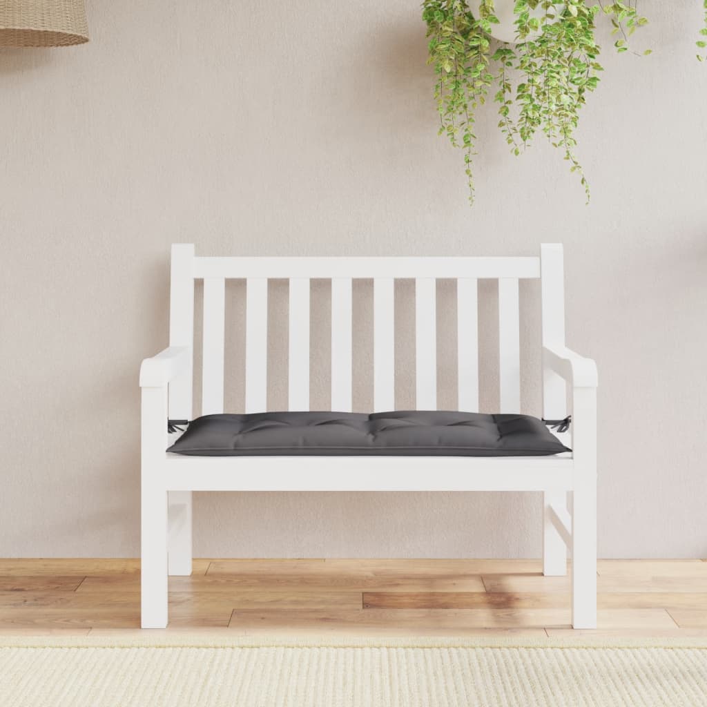 Vidaxl Garden bench cushion 100x50x7 cm Oxford fabric anthracite -colored