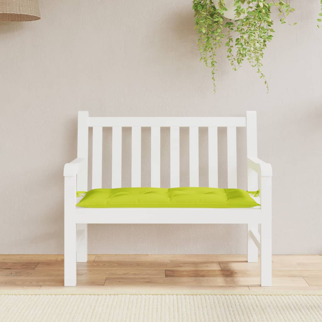 Vidaxl garden bench cushion 100x50x7 cm oxford fabric clear green
