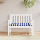 Vidaxl Garden bench cushion 100x50x7 cm Fabric striped white and blue