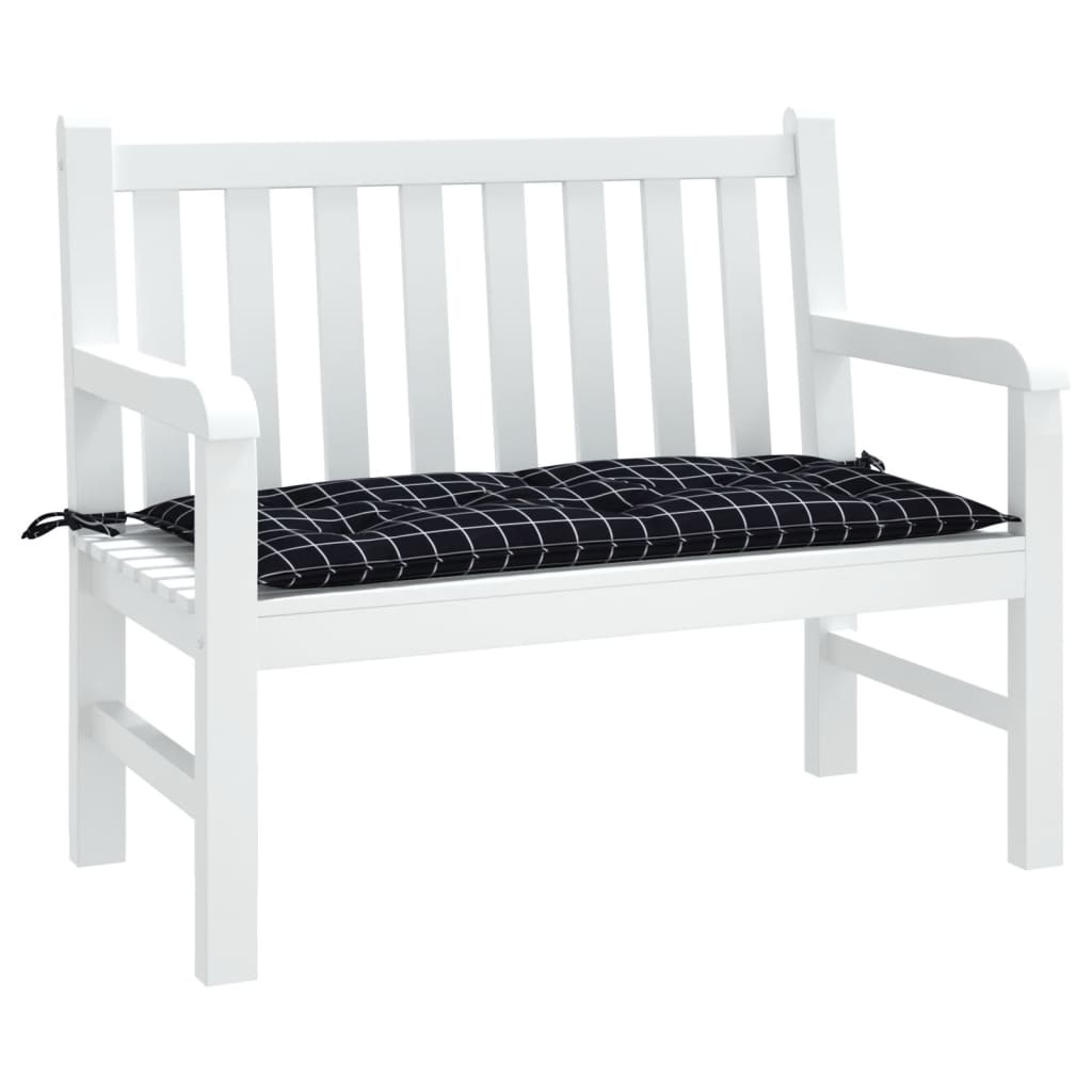 Vidaxl Garden Banch Cushion 180x50x7 cm Tessuto in tessuto Oxford Modello nero