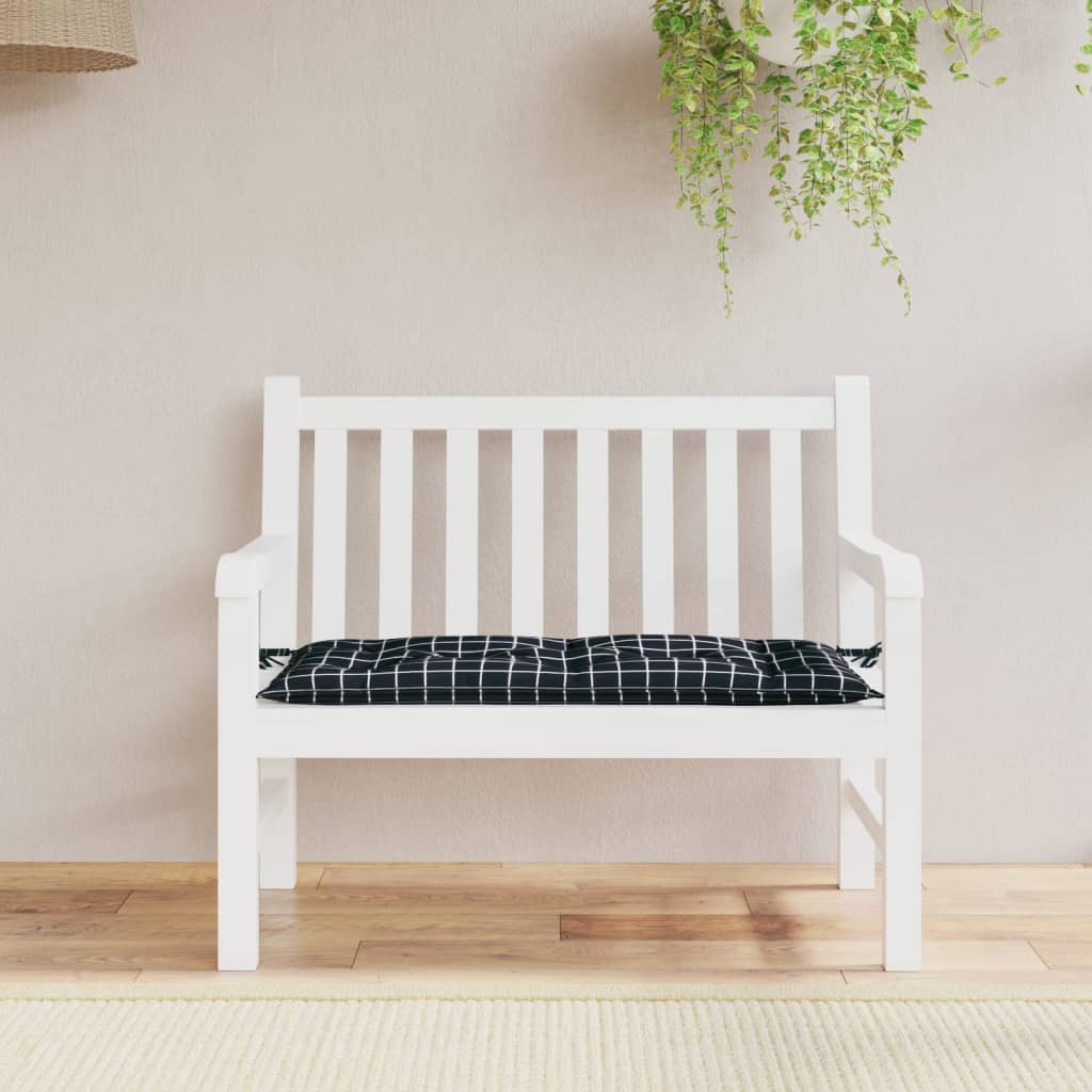 Vidaxl Garden Banch Cushion 180x50x7 cm Tessuto in tessuto Oxford Modello nero