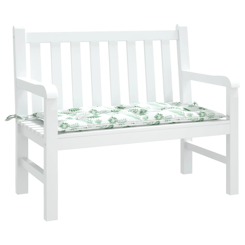 Vidaxl Garden Bench polštář 100x50x7 cm Oxford Fabric list vzorec