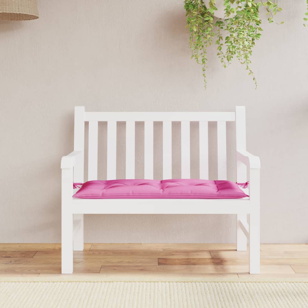 Vidaxl Garden bench cushion 100x50x7 cm Oxford fabric pink