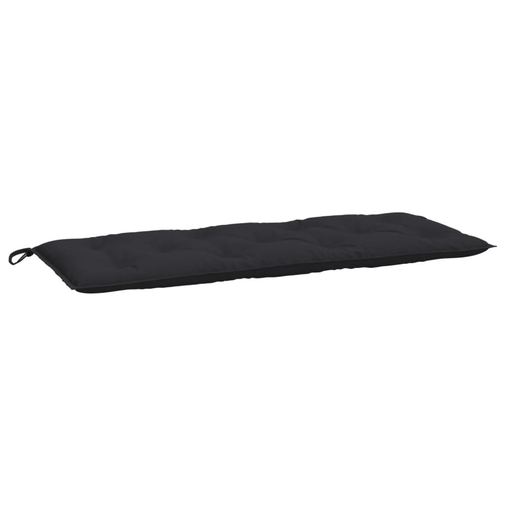Vidaxl Gaartbank Custioun 120x50x7 cm Oxford Stoff schwaarz