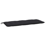 Vidaxl Gaartbank Custioun 120x50x7 cm Oxford Stoff schwaarz