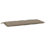 Vidaxl Gaartbank Custioun 120x50x7 cm Oxford Stoff Taupe