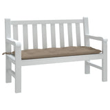 Vidaxl Gaartbank Custioun 120x50x7 cm Oxford Stoff Taupe