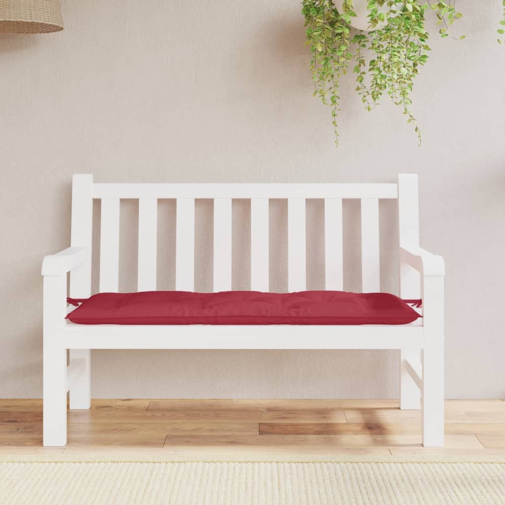 Vidaxl Gaartbank Camion 120x50x7 cm Oxford Stoff Wäin rout