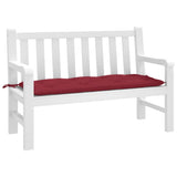 Vidaxl Gaartbank Camion 120x50x7 cm Oxford Stoff Wäin rout