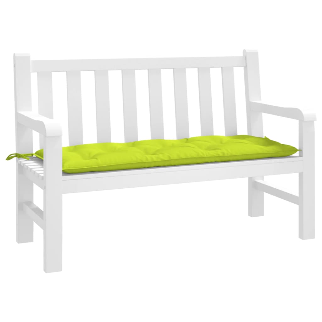 Vidaxl Garden bench cushion 120x50x7 cm Oxford fabric clear green