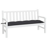 Vidaxl Garden Bench Pude 150x50x7 cm Oxford Stof sort