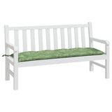 Vidaxl Garden bench cushion 150x50x7 cm Oxford fabric leaf pattern
